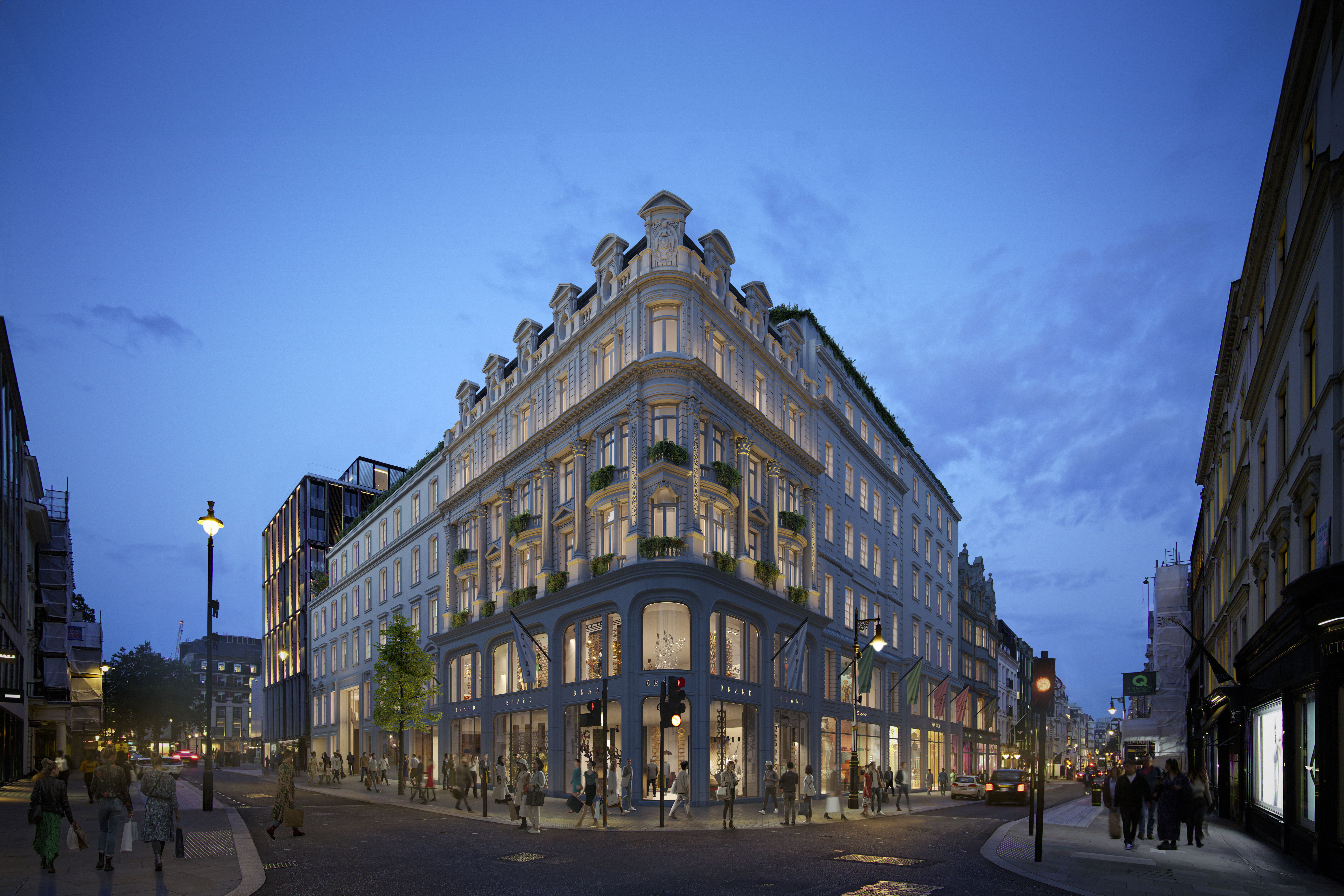 Street-level CGI of 63 New Bond Street, London
